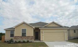 Ready for move in! New Construction in the New Community of Judson Heights off FM 78 in Converse. Near Randolph AF Base, Judson HS, minutes to Ft. Sam, Rack Space, & Northeast Lakeview College. Open floor plan. Master separate. Large back yard w/wood