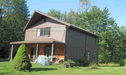 Year round home ideal for hunting camp. Large spacious rooms. Nice pine cabinets in kitchen. Living room has great wood stove. Land was recently logged. Great for hunting, four wheeling, or snowmobiling.Listing originally posted at http