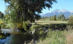 Exceptional riverfront home-site bordering open space, preserving your incredible views of mt.