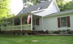 Great home, well maintained, new carpet, wood floors, full country porch, large family room, two full size bathrooms,, six+acres, new appliances, wood stove, gas fireplace and natural heat furnace. Listing originally posted at http