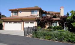 REDWOOD CITY Emerald Hills $1,799,000 Elegant and spacious two story home! 5BRs, 4BA, 3680sf, built in 1989. Landscaped, level lot - 9240sf, 3 car garage. 2 MBR suites - 1BR main floor - 2 fireplaces. Huge DR-FR with built-in bar - Easy access to 280 -