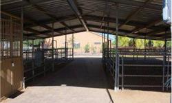 Desert Hills horse property for sale or lease.This Desert Hills horse property for sale or lease is the perfect little horse lovers dream property. This cute house is nestled on over 1.28 acres of horse property that comes with a 6+ stall barn with paver