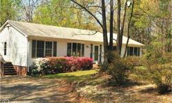 $5000 TO BUYER TOWARD HVAC*VIRTUAL TOUR@DOZERMILL.COM*OVER SIZED DETACHED 2 CAR GARAGE WITH A HYDRAULIC LIFT*18'' WIDE GARAGE DOOR*RAMBLER IS SITUATED ON A SERENE 2.89 ACRES AND BACKS TO TREES*OPEN YARD*ONE LEVEL LIVING*3 BEDROOMS AND 2 BATHS WITH A MAIN