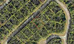Building lot in rural area of north port and close to the charlotte county line and northwest of interstate 75.