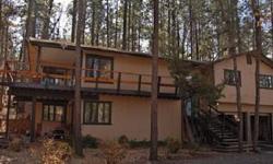 This custom built home sits on 1.5 acres of beatiful trees. sitting in the middle of Pinetop, it has a feeling of remoteness. Deer and other wildlife are frequest visitors. The owner/builder has many extras including Peach Tree windows, insulation in all