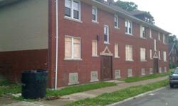 Eight 1 Bedroom units with separate utilities. Needs complete renovation due to theft. Buyer responsible for back taxes ($1400). Sold on QCD. Call (313)702-4412 and leave detailed message for prompt response.