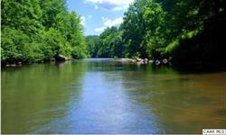 Extraordinary natural paradise with almost one mile of very private Rockfish River frontage.Sandy beaches, pebble beaches and wonderful rock formations line the river banks.Osprey, heron, hawk, deer, fox and fish abound. Long stretches of fertile river