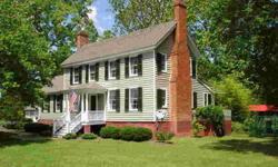 The "Ransone House" 1790 Colonial home, orginal "I" house 2 over 2 with early 1800's additions. Beautiful gardens, landscaping and fruit producing plantings.Totally restored and up dated. Orginal random width pine floors, 2 fireplaces, garage/workshop,