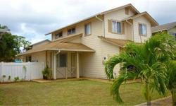 Priced to Sell! Nice 2 story, 3 possible 4 bedrooms, 2.5 baths and a 2 car garage home. Only one in Ewa Kula Lei on a cul-de-sac. Remodeled kitchen and baths. Corian counters, laminate wood floors through-out, 4 ceiling fans, W/D, 2 AC's and new water