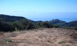 40 ocean view acres in malibu! 2 massive flat building sites with unobstructed ocean and catalina views! Listing originally posted at http
