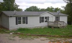 This is a mobile/Manufactured home on permanenet foundation with 3 bedrooms and 2 baths on over an acre of land.Listing originally posted at http