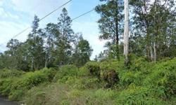 3 lots in a row for sale in tiki gardens, affordable middle puna subdivision located off ainaloa blvd between keaau and pahoa.