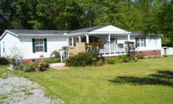 Private double wide with over 2000 sq ft on 3.04 acres with 4 bedrooms and 2 full baths. Very well maintained yard with two storage buildings and a two car carport. This home has a large family room with wood burning fireplace, front porch with wheelchair