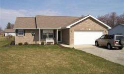 Very well built Ranch home with a brick front. This 1342 sf home has vaulted ceilings & a split floor plan. The original floor plan was increased by several feet to add more living space in the lvrm. The bedrooms are oversized & the owners suite is sure