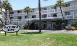 Oceanfront complex. First floor SW end unit. No view of the Ocean but a glimpse of the Banana River across A1A from the patio and bedroom! Nice fully furnished unit, ceiling fans w/lights, large walk-in closet. Hurricane shutters. Coin operated laundry
