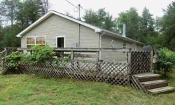 3 Bedroom manufactured home sits in the middle of 10 secluded acres of partially wooded land. Home comes with appliances