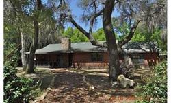Calling all nature lovers! Flora and fauna in your 5 beautiful secluded wooded acres bordering The Ocala National Forest. Immaculate log home, 8 inch thick tongue and groove logs with flat interior log walls. Great room plan for easy entertaining, open