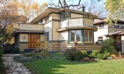 Welcome to Vernon Watson's (Tallmage & Watson Architects) very own beautiful prairie home c.1904. This amazing home sits on a grand 50 x 171ft lot in the heart of fantastic Oak Park, IL. Pristine oak and fir floors throughout this home also features
